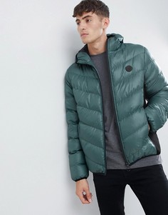 Легкая дутая куртка с капюшоном D-Struct - Синий