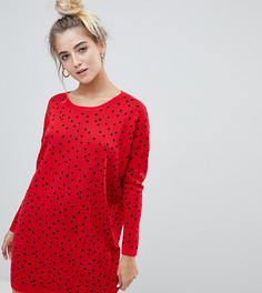 Платье-джемпер в горошек Willow & Paige - Красный