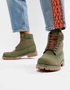 Ботинки цвета хаки высотой 6 дюймов Timberland - Зеленый