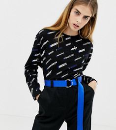 Свободный топ с принтом COLLUSION typo - Мульти