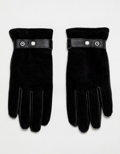 Вельветовые перчатки Dents - Черный