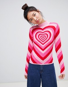 Джемпер Lazy Oaf all my heart - Розовый