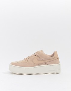 tênis nike air force 1 sage lace low feminino rosa