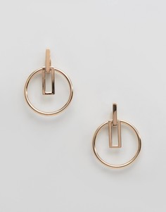 Серьги геометрической формы STEVE MADDEN - Золотой