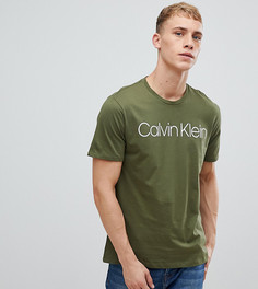 Футболка оливкового цвета с логотипом Calvin Klein - Зеленый