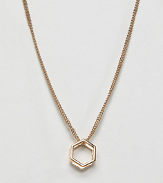 Ожерелье с подвеской-шестиугольником Glamorous - Золотой