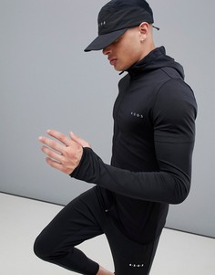 Черный облегающий спортивный худи из быстросохнущей ткани ASOS 4505 - Черный