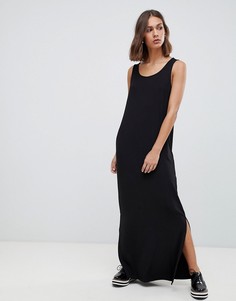 Платье макси с разрезами по бокам Minimum - Черный