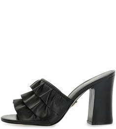 Черные мюли из натуральной кожи Michael Kors