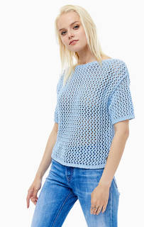 Хлопковый джемпер с короткими рукавами Replay