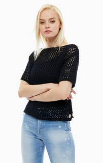 Хлопковый джемпер с короткими рукавами Replay