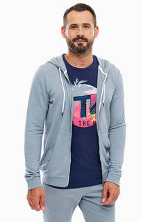 Серая толстовка с капюшоном Tom Tailor Denim