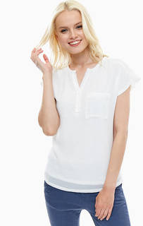 Белая блуза с карманом Lerros