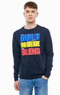 Синий свитшот с ярким принтом Blend