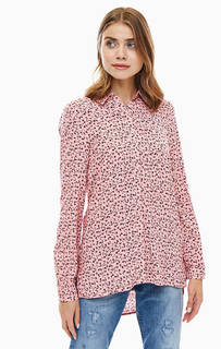 Туника-рубашка из вискозы с цветочным принтом Ichi
