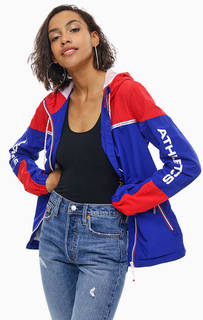 Ветровка синего цвета с капюшоном Superdry