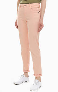 Брюки зауженного кроя кораллового цвета Scotch&;Soda