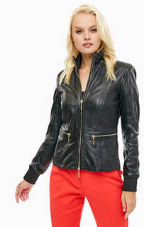 Кожаная куртка черного цвета Marciano Guess