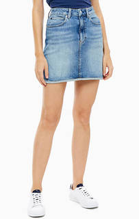 Короткая джинсовая юбка Calvin Klein