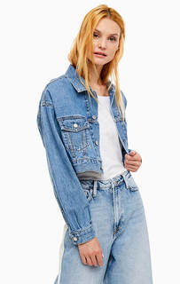Укороченная джинсовая куртка с карманами Pepe Jeans