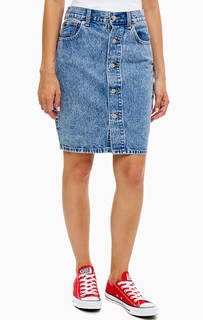 Джинсовая юбка на болтах Levis