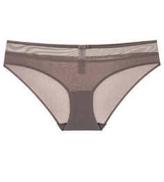 Сиреневые трусы-слипы с прозрачной вставкой Chantelle