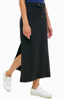 Хлопковая юбка черного цвета Line 8 Levis