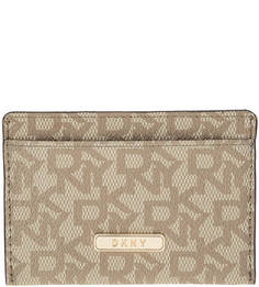 Визитница с монограммой бренда Dkny