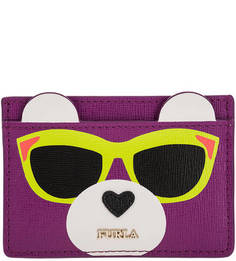 Кожаная визитница с одним отделом Allegra Furla