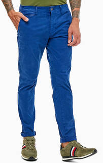Синие хлопковые брюки с карманами Napapijri