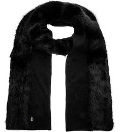 Шарф черного цвета Trussardi Jeans