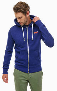 Толстовка синего цвета из хлопка Superdry