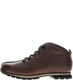 Коричневые кожаные ботинки Timberland