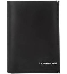 Портмоне черного цвета из гладкой кожи Calvin Klein
