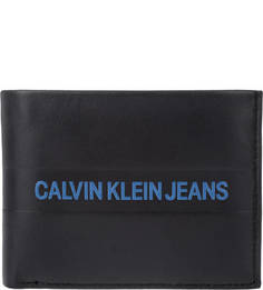 Портмоне черного цвета с двумя отделами для купюр Calvin Klein
