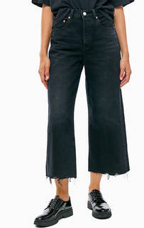 Джинсы кюлоты с необработанным краем High Water Wide Leg Levis