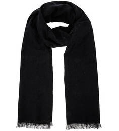 Черный шарф с высоким содержанием шерсти Calvin Klein