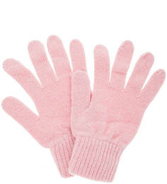 Розовые перчатки с высоким содержанием шерсти Calvin Klein