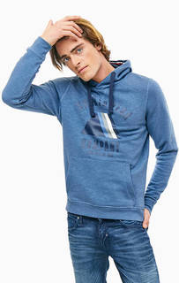 Хлопковая толстовка с капюшоном TOM Tailor