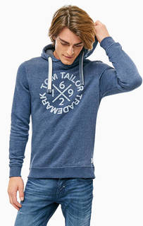 Синяя толстовка с капюшоном TOM Tailor