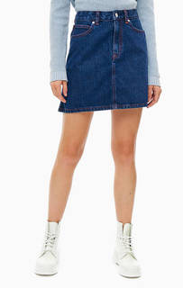 Короткая юбка из денима Calvin Klein