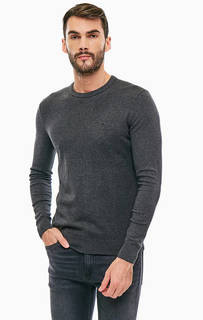 Хлопковый джемпер с круглым вырезом Calvin Klein