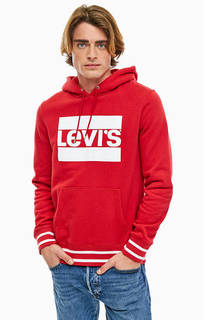 Красная толстовка с капюшоном Levis