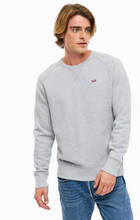 Хлопковый свитшот серого цвета Levis