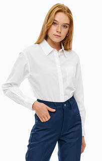 Хлопковая туника-рубашка с карманом Calvin Klein