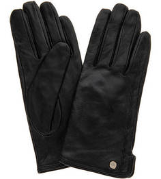 Кожаные перчатки черного цвета Armani Exchange