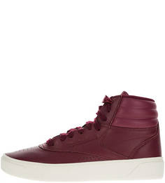 Высокие кожаные кеды бордового цвета F/S Hi Nova Reebok Classic