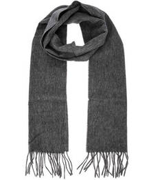 Шерстяной шарф серого цвета Barbour