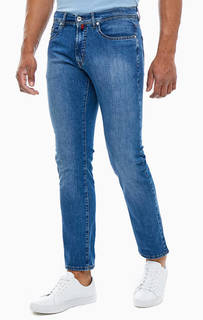 Зауженные синие джинсы с пятью карманами Lyon Pierre Cardin