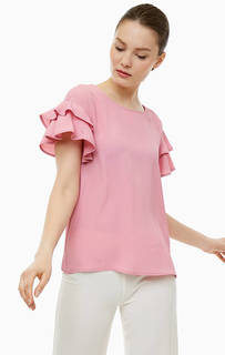 Розовая блуза с короткими рукавами Cinque